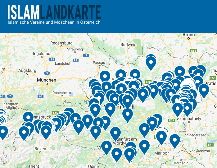 Muslims in Austria don t like "map of Islam"