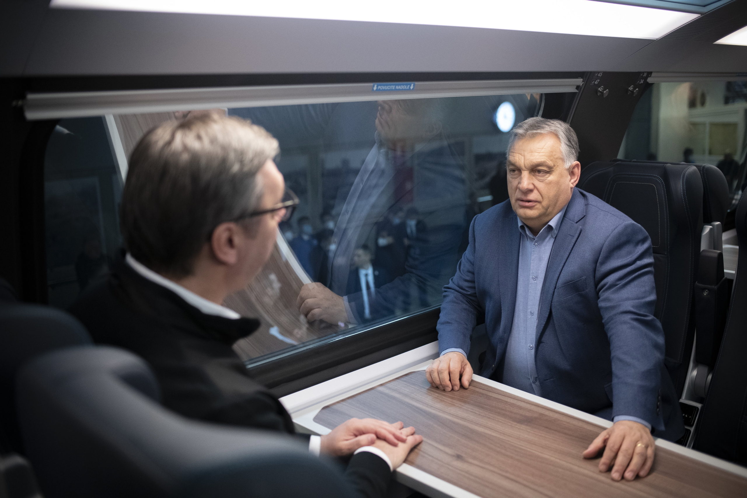 High-speed Belgrade-Novi Sad rail link ready – PM Orban and President Vucic on first train