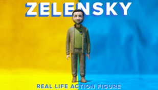 Érkezik a Zelenszkij akciófigura