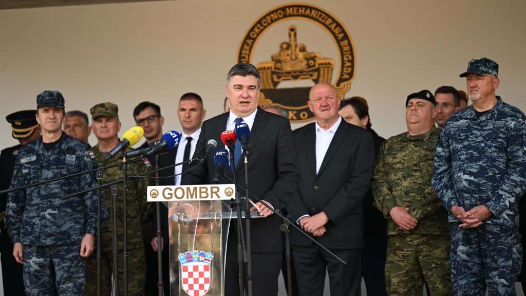 Croatia President: weapons only prolong war